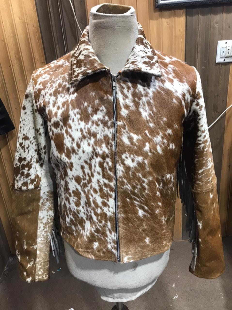 90s Cow Print Jacket - Etsy