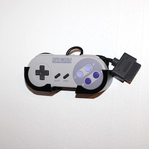 SNES Controller Wall Mount -- 3D Printed -- (Mounting Screws INCLUDED)