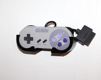 SNES Controller Wall Mount -- 3D Printed -- (Mounting Screws INCLUDED)