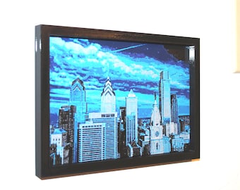 3D Printed Philly Skyline Wall Art | Philadelphia Cityscape Decor