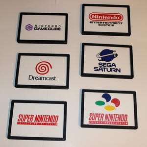Retro Gaming Console Wall Art -- COLOR VERSION -- 3D Printed