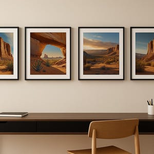 Desert Landscape Wall Art Bundle –34 Digital Prints | Rock Mountain | Grand Canyon Aesthetic | Arizona Utah Desert Art | Digital Download