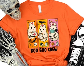 Halloween Nurse Shirt, Boo Boo Crew, Nurse Gift For Women, Spooky Season Shirt