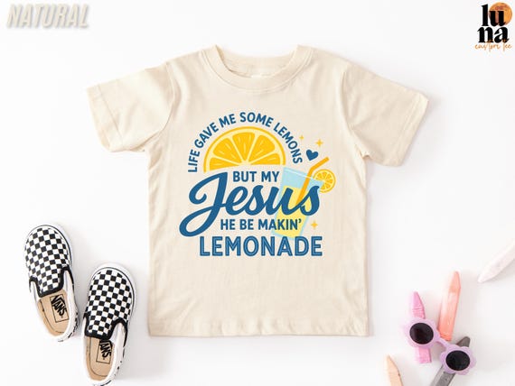 Youth Lemonade Faith Tee: Christian Kids Apparel
