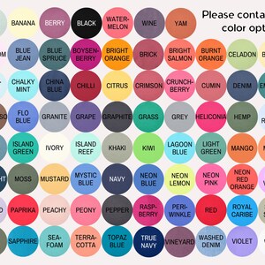 a poster with a bunch of different colors on it