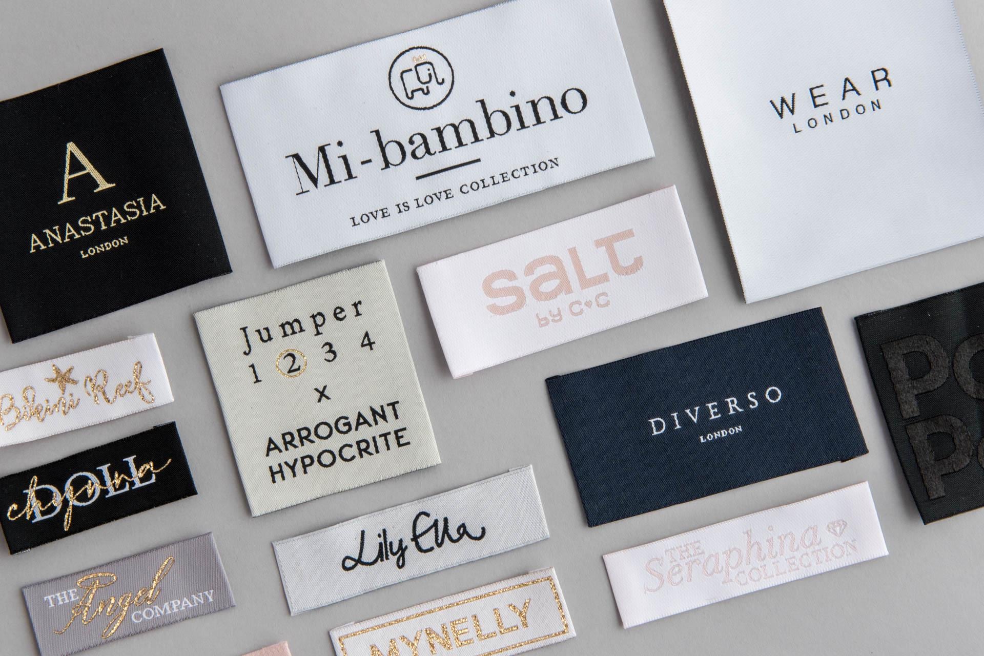 Custom Woven Damask Logo Clothing Labels | Small Batch Boutique Brand ...
