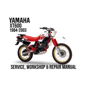 Yahama XT600 XT 600 1984 - 2003 Service Werkstatt Reparatur Handbuch