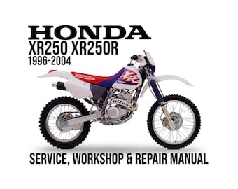 Honda XR250R XR 250 R XR250 1996-2004 Service Workshop Repair