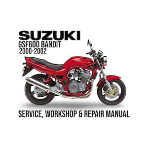 Manuel d'atelier de réparation de service de bandit Suzuki GSF600 GSF600S K1 K2 2000-2002