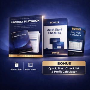 Digital Product Playbook for Etsy Sellers | SEO + Pricing + Templates | Instant Download PDF