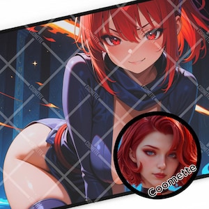 Ninja 001 - Playmat - Desk Pad - Mousepad - Coomette Waifu Pad