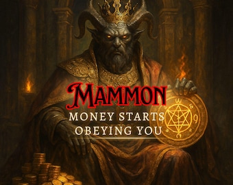 Mammon Demon-afstemming voor rijkdom, geld en autoriteit, inclusief audio-videotransmissie, teken en pdf-gids