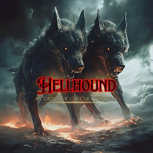 Compañero espiritual Hellhound para máxima protección: incluye transmisión de audio y video, sello infernal y grimorio en PDF.