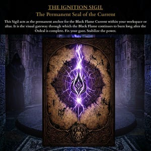 Demon sigil artwork of the Black Flame current for seekers of spiritual authority, power and command.