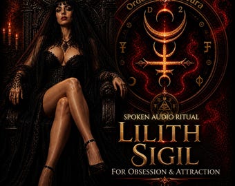 Lilith Sigil Ritual für Besessenheit & Anziehung - Dämonengeist Verschmelzung Audio-Visuelles Rite, Instant Download