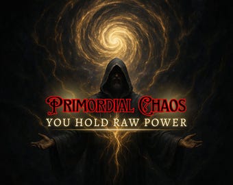 Primordial Chaos Attunement - Raw Power & Shadow Authority with Audio Video Transmission, Guidebook and Sigil PDF