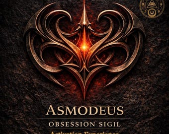 Sceau d'Asmodée pour obsession - Sceau d'activation du rituel de l'amour, téléchargement immédiat