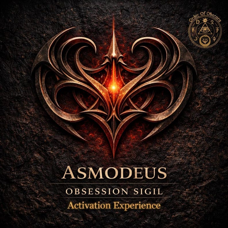 Asmodeus Ritual Asmodeus Sigil for Obsession - Love Ritual Activation Seal, Instant ...