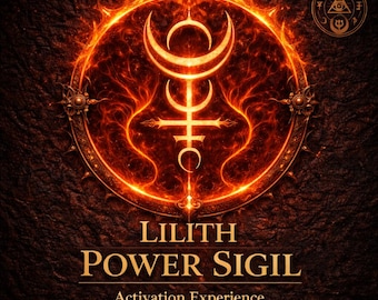 Sigillo di Lilith per il potere senza scuse - Rituale di attivazione femminile oscura, sigillo di fiducia e magnetismo, download immediato