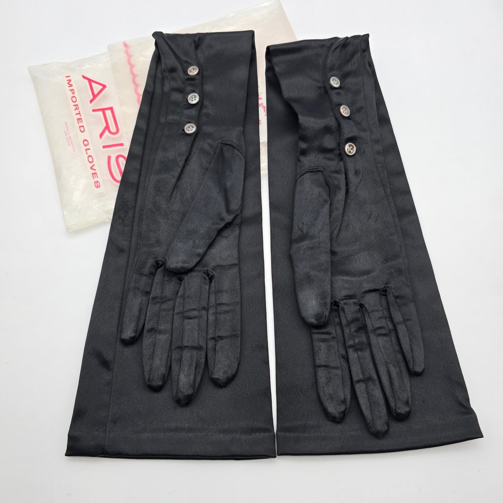 Vintage Black Gloves - Etsy