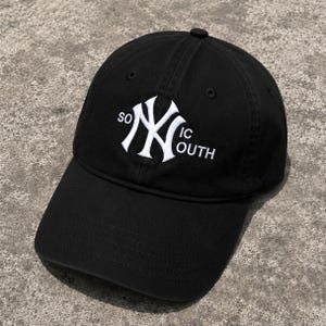 Sonic Youth NY Baseball Dad Hat – Bestickte Musikfan-Kappe