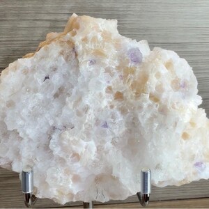 Rare Yaogangxian Pink Calcite with Fluorite | Delicate Rosette Crystal Cluster | Hunan China Mineral Specimen image 4