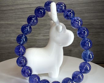 9.5mm Tanzanite Bracelet: Rare Violet-Blue Gemstone