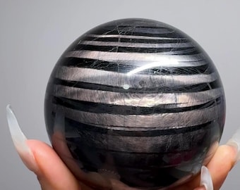Hypersthene Sphere – 7.7cm, 87.3g