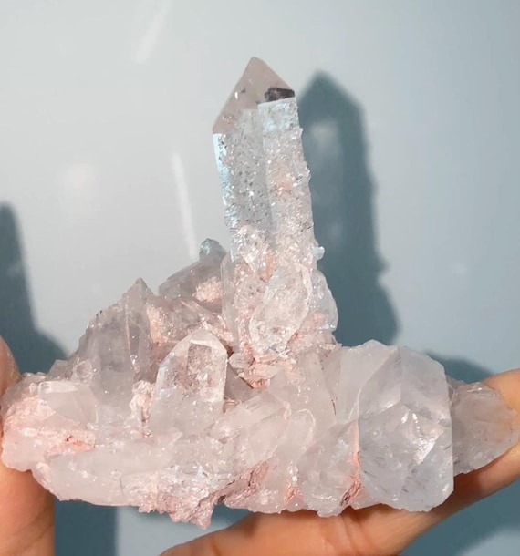 Collector Grade Colombian Pink Lemurian Quartz Cluster