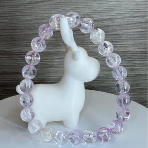 8.2mm Multicolor Kunzite Bracelet – Natural Top Grade with Flashing Sparkle