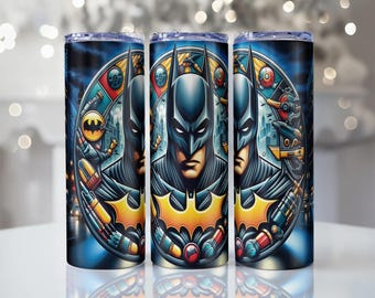 Superhero Tumbler Wrap, Action Hero Design (Digital Download)