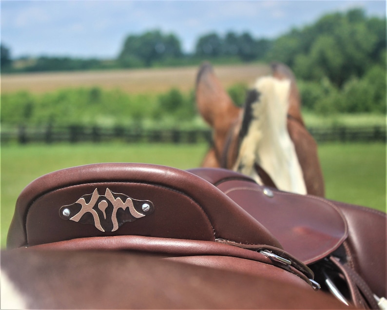 Saddle Plate/custom/personalized Silver/copper Horse Etsy