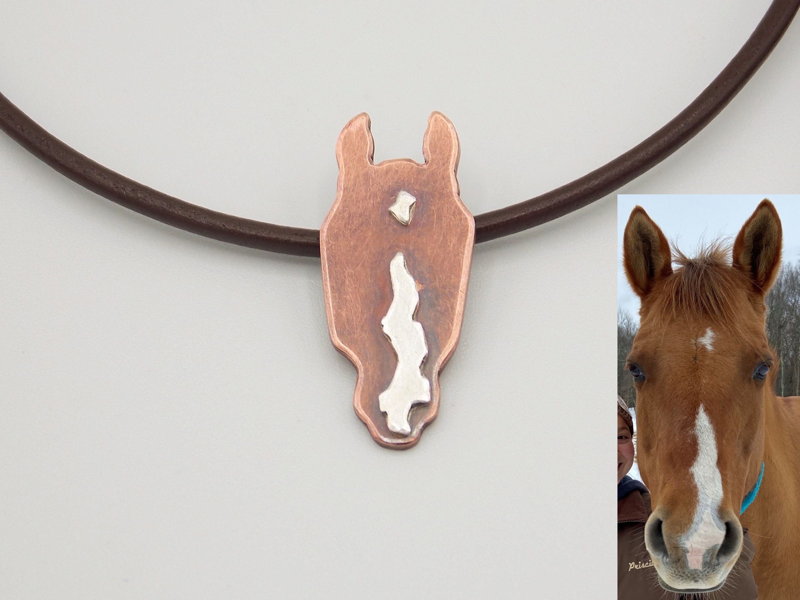Engraved horse necklace discount