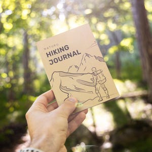 Hiking Journal: 48-Page Eco Trail Log Book with Prompts & Challenges