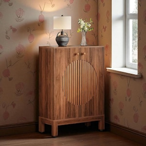 LITTLE TREE 5-Tier Shoe Cabinet, Adjustable Shelves, 39.8&quot; Farmhouse Shoe Organizer for Entryway & Living Room