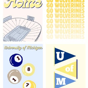 University of Michigan Dorm Prints 8.5x11in Version 3