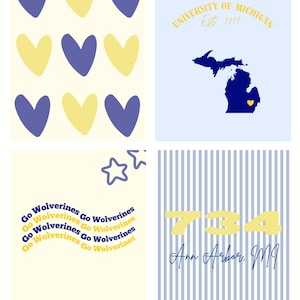 University of Michigan Dorm Prints 8.5x11in Version 2