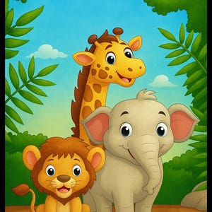 Jungle Book – Kids’ Coloring Pages (13 Animal Illustrations) | Instant Download