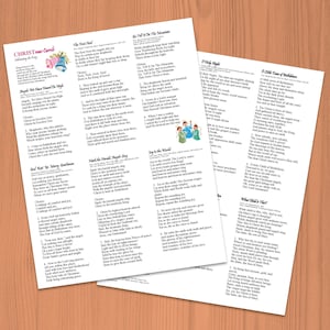 Chants de Noël - Partition de chants de Noël uniquement, imprimable.
