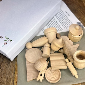 Pochette chrétienne en bois pour parabole : outil d'apprentissage de la dévotion pour enfants