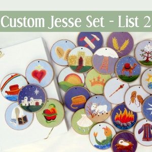 Jesse Tree Ornaments - List 2 Set for Unwrapping the Greatest Gift: A ...