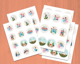 CHRISTmas Carols -  Ornaments only printables
