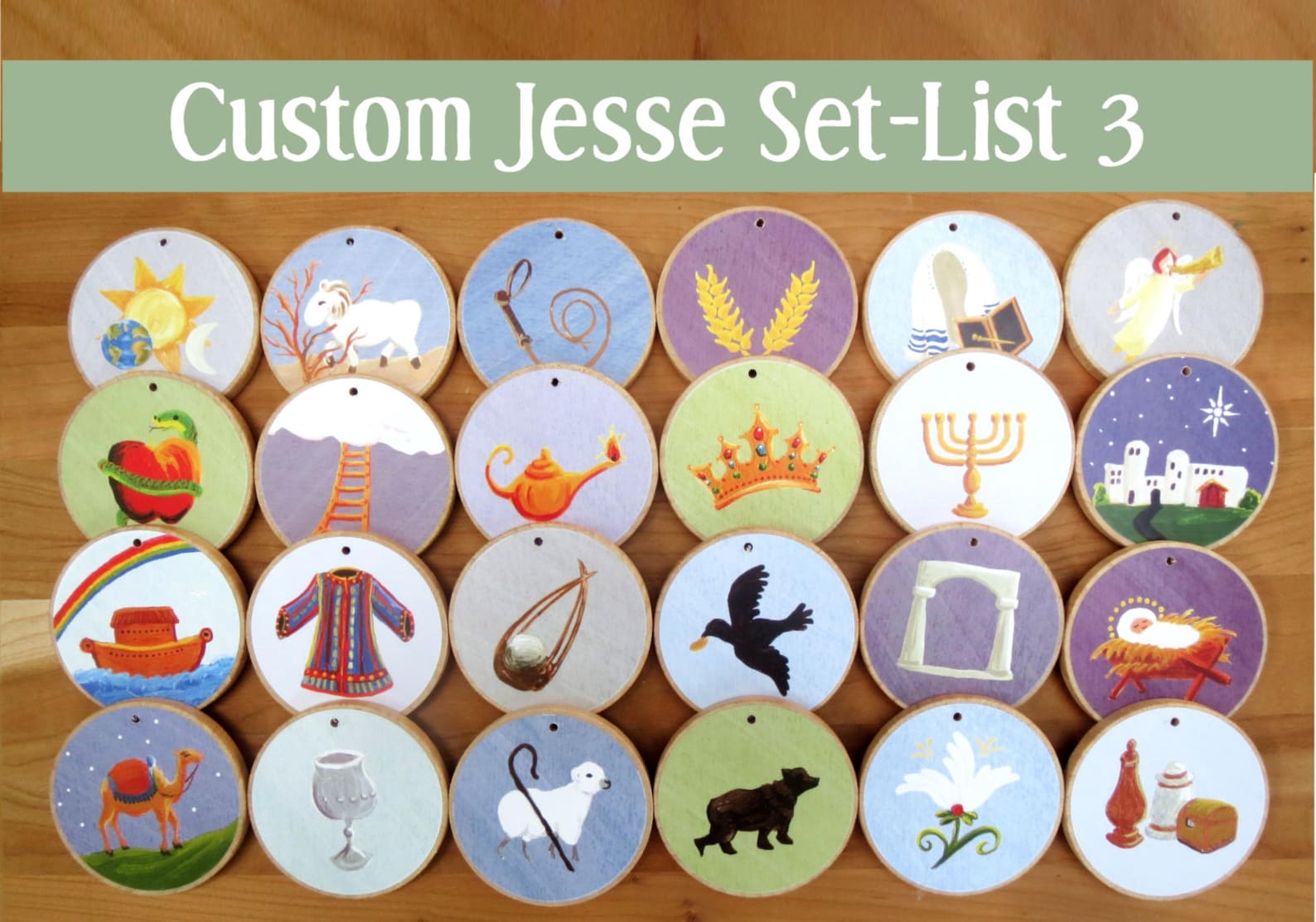 Custom Jesse Tree List 3 Coordinates to Jesse Tree Book Etsy