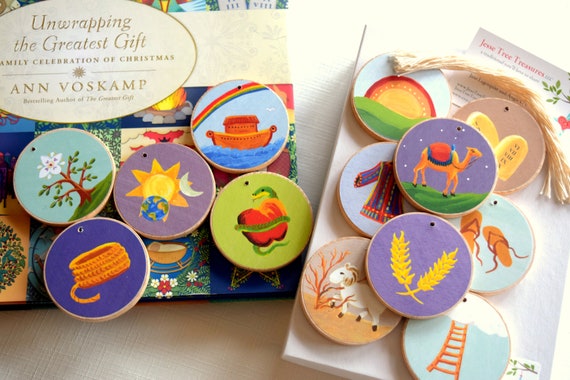 Jesse Tree Ornaments List 2 Set for Unwrapping the Greatest - Etsy
