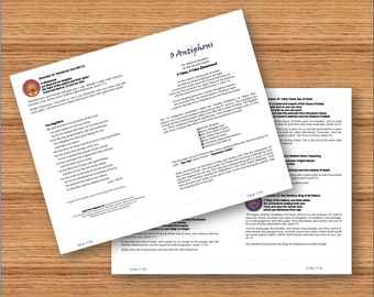 O Antiphons - Devotional only, printable.