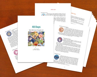 LENT Printable 40 Day Bible Readings Book