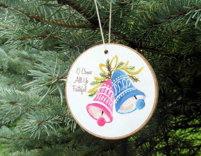 CHRISTmas Carols Ornaments   READY TO SHIP  Christian image 4