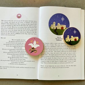 Advent Jesse Tree Book 6x9 & Ornaments Storybook Set Includes Sticker backs Christian Advent Calendar leading to Christmas image 8
