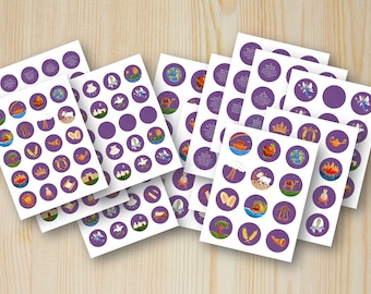 ADVENT Our Purple Jesse Tree Set Printable Digital