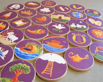 Jesse Tree Ornaments: Christian Advent Calendar with Scripture